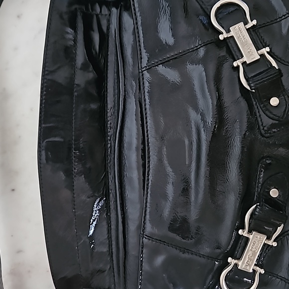 D & G - Y2K black leather silver logo shoulder bag - Picture 13 of 13